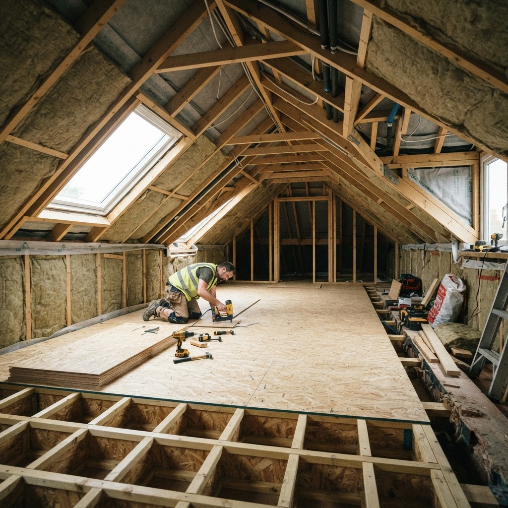 Attic room construction and structural framing